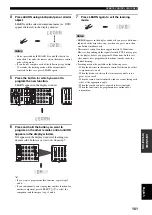 Preview for 103 page of Yamaha RX-V2600 Owner'S Manual