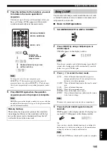 Preview for 107 page of Yamaha RX-V2600 Owner'S Manual