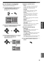 Preview for 431 page of Yamaha RX-V2600 Owner'S Manual