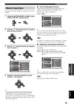 Preview for 597 page of Yamaha RX-V2600 Owner'S Manual