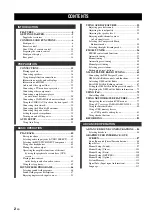 Preview for 6 page of Yamaha RX V2700 - AV Network Receiver Owner'S Manual