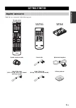 Preview for 9 page of Yamaha RX V2700 - AV Network Receiver Owner'S Manual