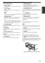 Preview for 11 page of Yamaha RX V2700 - AV Network Receiver Owner'S Manual