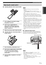 Preview for 15 page of Yamaha RX V2700 - AV Network Receiver Owner'S Manual