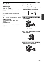 Preview for 21 page of Yamaha RX V2700 - AV Network Receiver Owner'S Manual