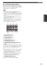 Preview for 31 page of Yamaha RX V2700 - AV Network Receiver Owner'S Manual