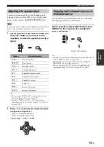 Preview for 57 page of Yamaha RX V2700 - AV Network Receiver Owner'S Manual