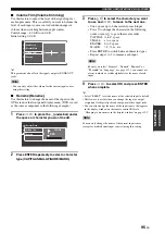 Preview for 99 page of Yamaha RX V2700 - AV Network Receiver Owner'S Manual