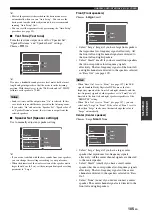 Preview for 109 page of Yamaha RX V2700 - AV Network Receiver Owner'S Manual