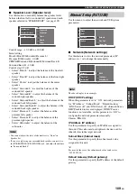 Preview for 113 page of Yamaha RX V2700 - AV Network Receiver Owner'S Manual