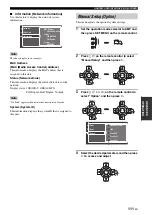 Preview for 115 page of Yamaha RX V2700 - AV Network Receiver Owner'S Manual