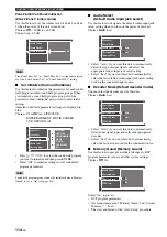 Preview for 118 page of Yamaha RX V2700 - AV Network Receiver Owner'S Manual