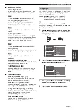 Preview for 121 page of Yamaha RX V2700 - AV Network Receiver Owner'S Manual