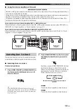 Preview for 135 page of Yamaha RX V2700 - AV Network Receiver Owner'S Manual