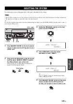 Preview for 153 page of Yamaha RX V2700 - AV Network Receiver Owner'S Manual