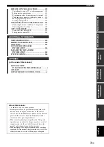 Preview for 5 page of Yamaha RX-V2700 Owner'S Manual