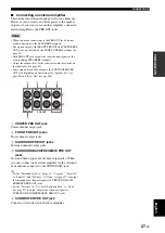 Preview for 29 page of Yamaha RX-V2700 Owner'S Manual