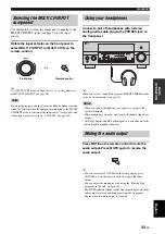 Preview for 45 page of Yamaha RX-V2700 Owner'S Manual