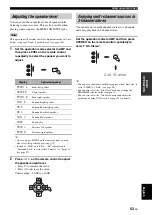 Preview for 55 page of Yamaha RX-V2700 Owner'S Manual