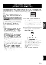 Preview for 65 page of Yamaha RX-V2700 Owner'S Manual