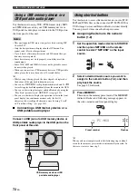 Preview for 74 page of Yamaha RX-V2700 Owner'S Manual