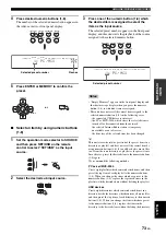 Preview for 75 page of Yamaha RX-V2700 Owner'S Manual