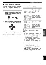 Preview for 79 page of Yamaha RX-V2700 Owner'S Manual