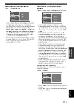 Preview for 99 page of Yamaha RX-V2700 Owner'S Manual