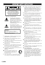 Предварительный просмотр 2 страницы Yamaha RX-V3000 Owner'S Manual