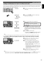 Preview for 53 page of Yamaha RX-V3000RDS Owner'S Manual