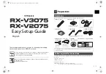 Preview for 2 page of Yamaha RX-V3075 Easy Setup Manual