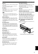 Предварительный просмотр 9 страницы Yamaha RX-V3200 Owner'S Manual