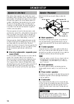 Предварительный просмотр 14 страницы Yamaha RX-V3200 Owner'S Manual