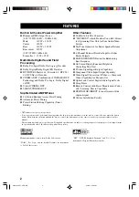 Предварительный просмотр 6 страницы Yamaha RX-V3300 Owner'S Manual