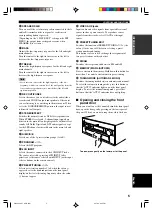 Предварительный просмотр 9 страницы Yamaha RX-V3300 Owner'S Manual