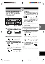 Предварительный просмотр 45 страницы Yamaha RX-V3300 Owner'S Manual