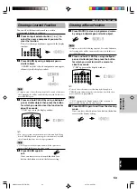 Предварительный просмотр 57 страницы Yamaha RX-V3300 Owner'S Manual