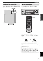 Preview for 21 page of Yamaha RX-V359 Owner'S Manual