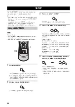 Preview for 22 page of Yamaha RX-V359 Owner'S Manual