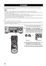 Preview for 36 page of Yamaha RX-V359 Owner'S Manual