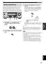 Preview for 39 page of Yamaha RX-V359 Owner'S Manual