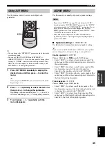 Preview for 47 page of Yamaha RX-V359 Owner'S Manual