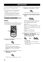 Preview for 78 page of Yamaha RX-V359 Owner'S Manual