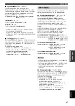 Preview for 161 page of Yamaha RX-V359 Owner'S Manual