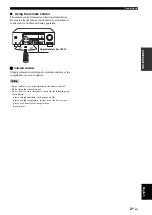 Preview for 23 page of Yamaha RX-V363 - AV Receiver Owner'S Manual