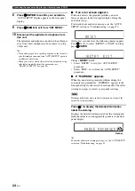 Preview for 26 page of Yamaha RX-V363 - AV Receiver Owner'S Manual