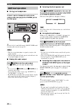 Preview for 32 page of Yamaha RX-V363 - AV Receiver Owner'S Manual