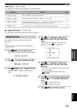 Preview for 47 page of Yamaha RX-V363 - AV Receiver Owner'S Manual