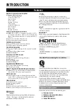 Предварительный просмотр 6 страницы Yamaha RX V365 - AV Receiver Owner'S Manual