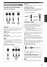 Предварительный просмотр 15 страницы Yamaha RX V365 - AV Receiver Owner'S Manual